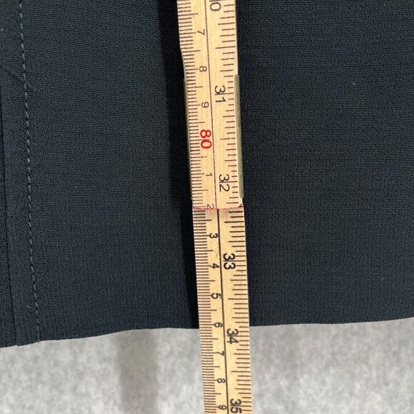 Tahari Womens Long Military Style Overcoat Size 4 Black Dark Blue Classic Chic - Picture 11 of 13